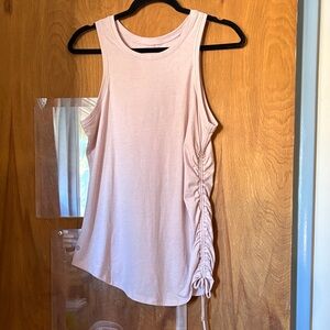 Apana Women’s Light Pink Ruched Activewear Tank Top